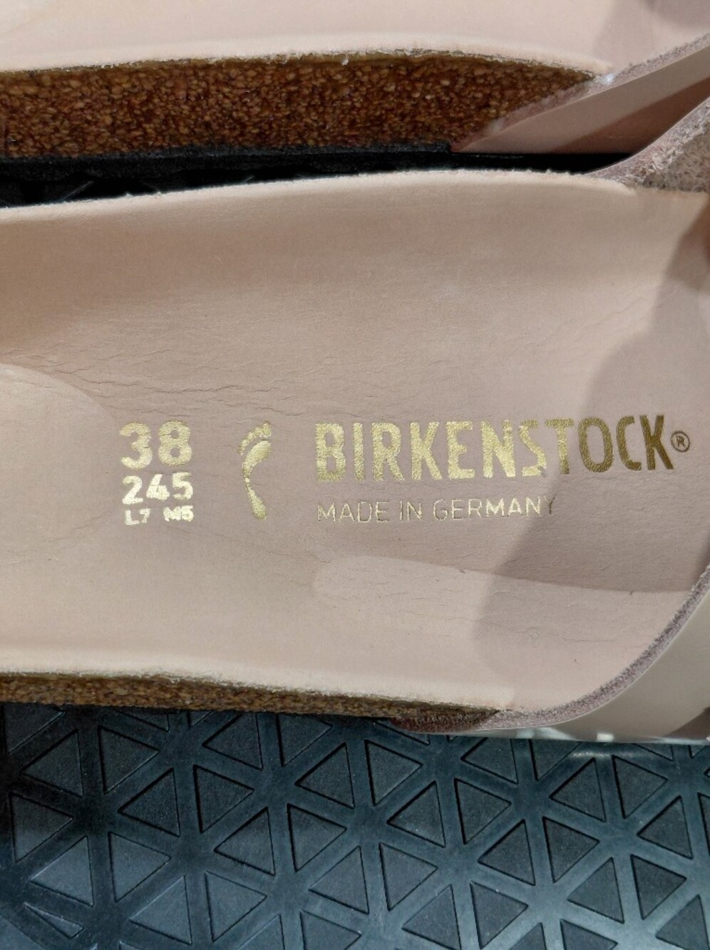 NWT Birkenstock Madrid Big Buckle Women’s Slide Sandals – High Shine New Beige 7 - Picture 5 of 13